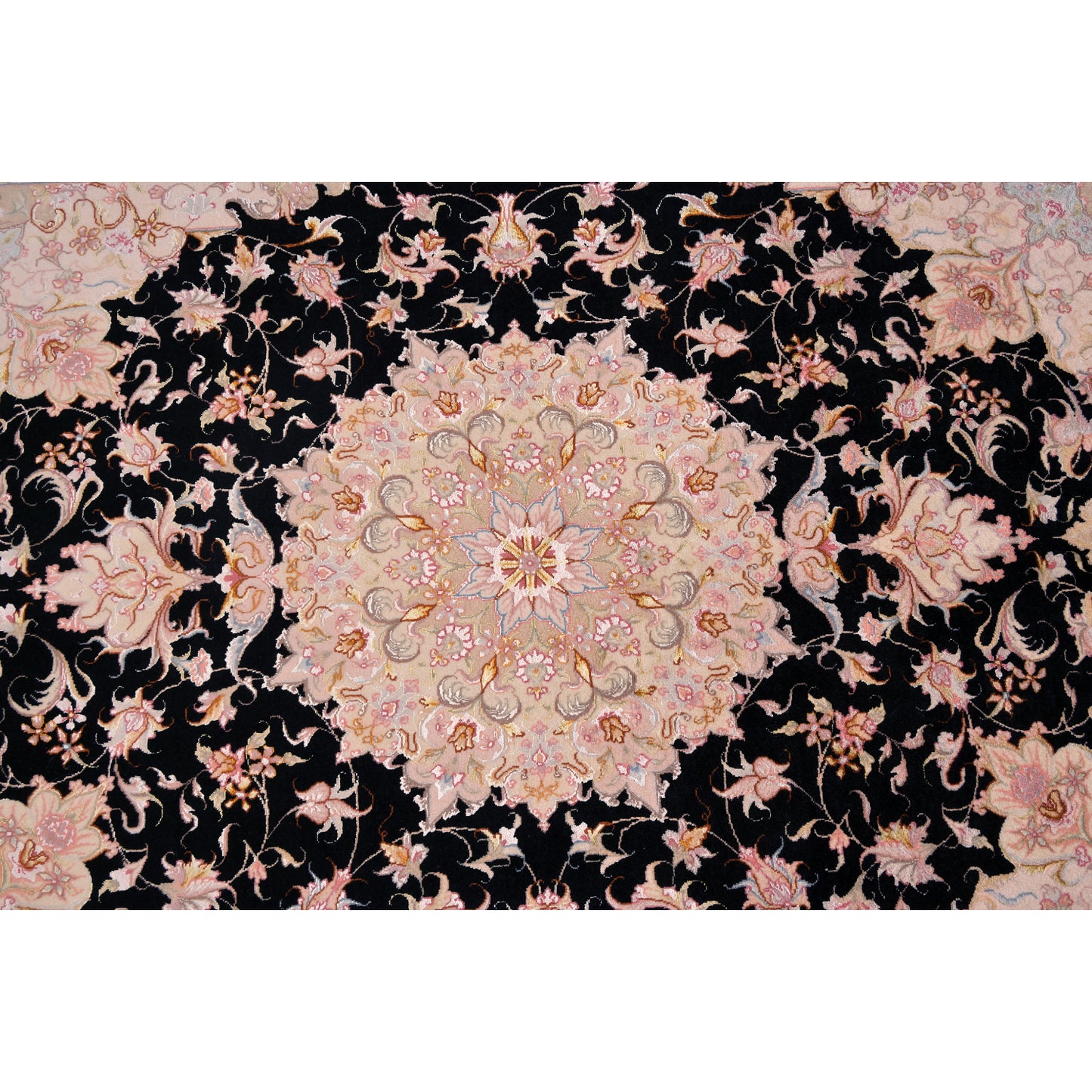 Tappeto Tabriz 60 Raj trama seta 211 X 153 CM