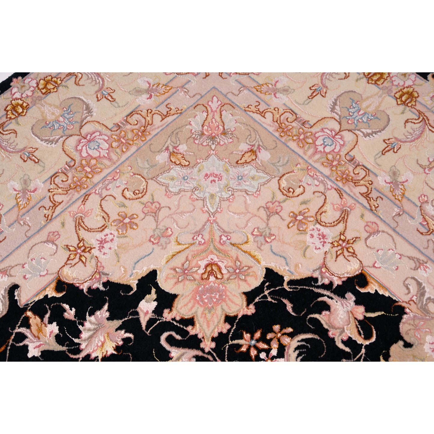 Tappeto Tabriz 60 Raj trama seta 211 X 153 CM