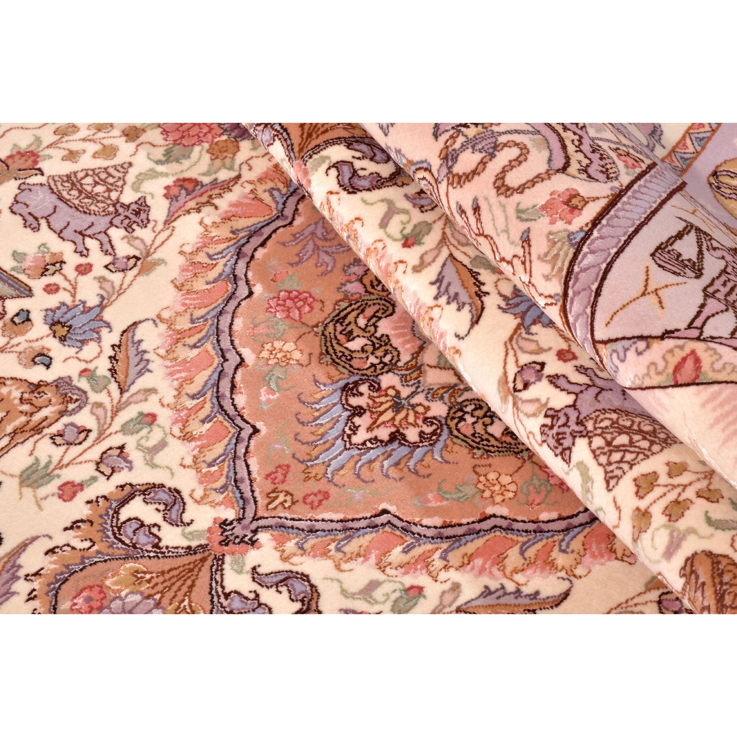 Tappeto Tabriz 60 Raj trama seta 207 X 146  cm