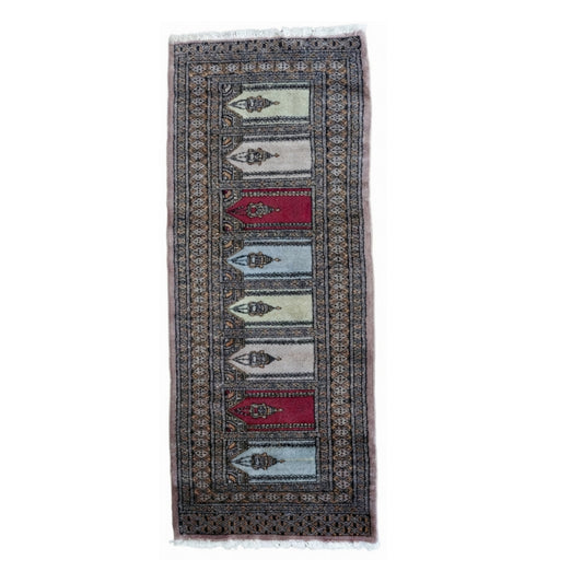 Tappeto Bukara Kashmir 169 x 67 Cm Patina